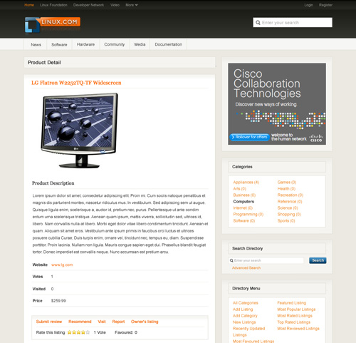 Linux.com Screenshot