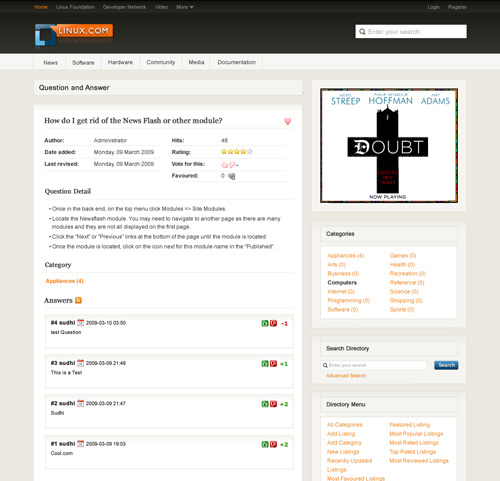 Linux.com Screenshot